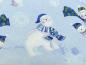Preview: Patchworkstoff Clothworks Snowville Eisbären auf hellblau Detailansicht Eisbär